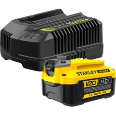 Akumulators Stanley V20; 18 V; 4,0 Ah + lādētājs