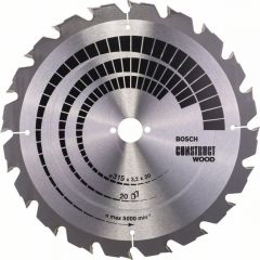 Griešanas disks kokam Bosch CONSTRUCT WOOD; 315x3,2x30,0 mm; Z20; 15°