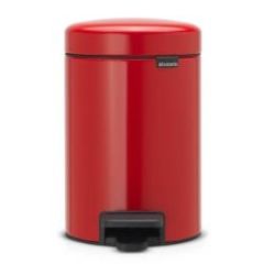 Brabantia atkritumu tvertne ar pedāli NewIcon, 3l, passion red