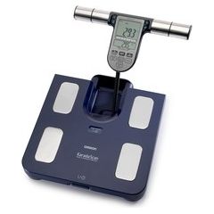 Omron BF511 Square Blue Electronic personal scale
