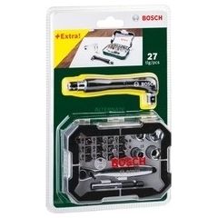 Bosch screwdriver bit and ratchet set - 27 pieces