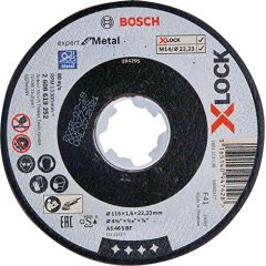 Bosch cutting disk X-LOCK Expert for Metal 115mm straight (115 x 1.6 x Length 22.23mm)