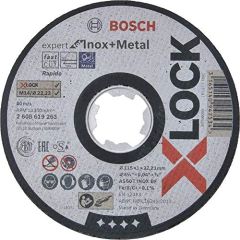 Bosch cutting disk X-LOCK Expert for Inox + Metal Rapido straight 115mm (115 x 1 x Length 22.23mm) Dažādi diski