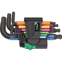 Wera 950/9 Hex-Plus Multicolour 2 - L-key set, metric, BlackLaser