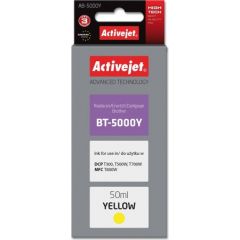 Activejet AB-5000Y ink (replacement for Brother BT-5000Y; Supreme; 50 ml; yellow) Tintes printeru izejmateriāli