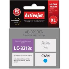 Activejet AB-3213CN printer ink for Brother, Brother LC3213C replacement; Supreme; 7 ml; cyan