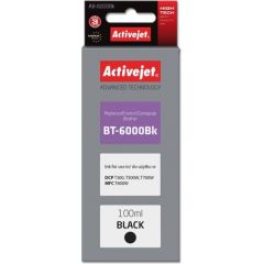 Activejet AB-6000Bk ink (replacement for Brother BT-6000BK; Supreme; 100 ml; black) Tintes printeru izejmateriāli