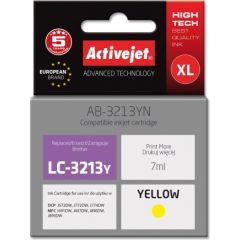 Activejet AB-3213YN printer ink for Brother, Brother LC3213Y replacement; Supreme; 7 ml; yellow