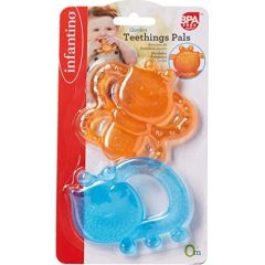 INFANTINO Atvēsinošana smaganu rotaļlieta, Dārza iemītnieki, 2gb Attīstošie paklājiņi