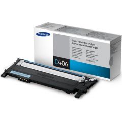 Toner Samsung CLT-C406S Cyan Oryginał  (CLT-C406S/ELS) Lāzerprinteru izejmateriāli