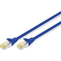 Digitus CAT 6A S-FTP patch cord, Cu, LSZH AWG 26/7, length 0.25 m, color blue DK-1644-A-005/B Tīkla vadi