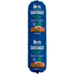 Brit Premium Sausage indyk z groszkiem 800g