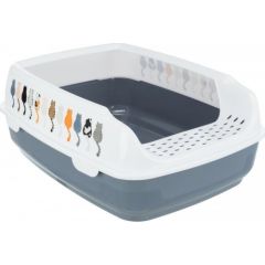 Trixie Delio, kuweta, dla kota, szara/biała, plastik, 35x20x48cm, wysoka Kaķu pakaišu kastes