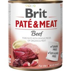 Brit puszka PATE&MEAT BEEF /6 800g Suņu barība