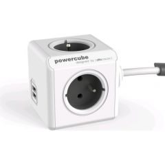 Allocacoc PowerCube Extended USB E(FR), 1.5m power extension 4 AC outlet(s)