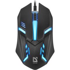 MOUSE  DEFENDER CYBER MB-560L BLACK 7 COLORS 1200DPI 3P