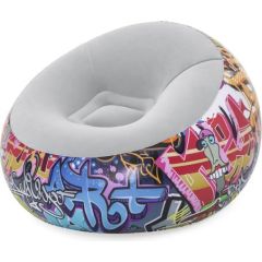 Piepūšams krēsls 112x112x66cm Bestway Inflate-A-Chair Graffi