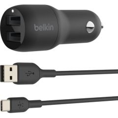 12v Belkin Dual 2x USB-A 2.4 A  (CCE001bt1MBK)