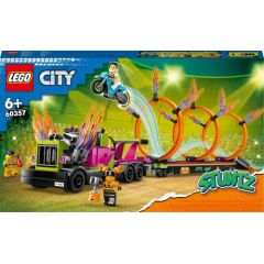 LEGO City Wyzwanie kaskaderskie — ciężarówka i ogniste obręcze (60357)