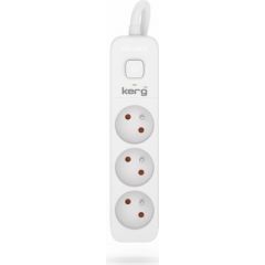 Hsk Data Kerg M02381 3 Earthed sockets  - 5.0m power strip with 3x1,5mm2 cable, 16A