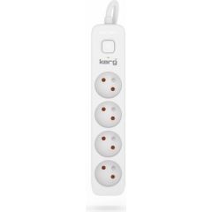 Hsk Data Kerg M02392 4 Earthed sockets  - 3.0m power strip with 3x1mm2 cable, 10A