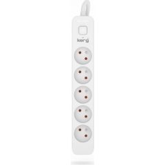 Hsk Data Kerg M02405 5 Earthed sockets  - 10m power strip with 3x1,5mm2 cable, 16A