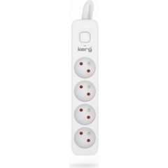 Hsk Data Kerg M02397 4 Earthed sockets  - 5.0m power strip with 3x1,5mm2 cable, 16A