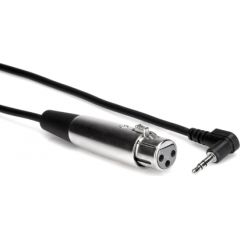 Hosa Technology XVM-110F audio cable 0,3 m XLR (3-pin) 3.5mm TRS Black