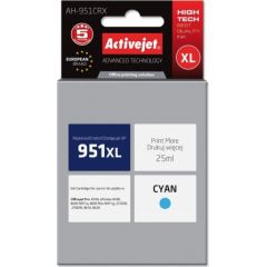 Activejet AH-951CRX HP Printer Ink, Compatible with HP 951XL CN046AE;  Premium;  25 ml;  blue.