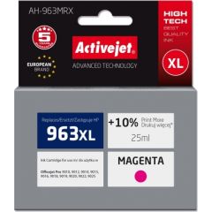 Activejet AH-963MRX ink for HP printers, Replacement HP 963XL 3JA28AE; Premium; 1760 pages; purple Tintes printeru izejmateriāli