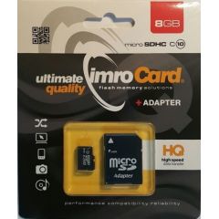 IMRO 10/8G ADP memory card 8 GB MicroSDHC Class 10