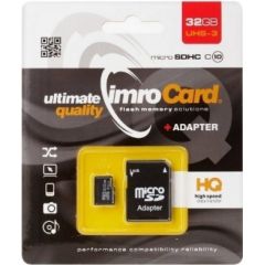 IMRO MICROSD10/32G UHS-3 ADP memory card 32 GB MicroSDHC Class 10 UHS-III