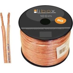 Libox 2x0,50mm LB0005 audio cable 100 m Transparent