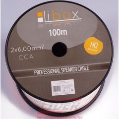 Libox  2x6,00mm LB0049 audio cable 100 m Transparent