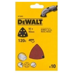 DeWALT 10x 120g Smalkām detaļāms Slīppapīrs Smilšpapīri