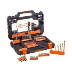 Black&Decker Skrūvgrieža-urbjmašīnas piederumu komplekts 104gb. Jaunumi -Dārzam