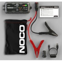 NOCO GB40 Boost 12V 1000A Jump Starter starter device with integrated 12V/USB battery