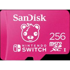 SANDISK 256GB microSDXC UHS-I card for Nintendo Switch, Fortnite Edition, 100MB/s read; 90MB/s write
