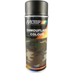 Izsmidzināt laku Motip CAMOUFLAGE RAL 9021; 400 ml Krāsošanas iekārtas