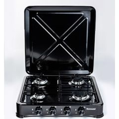 Adjustable gas cooker 4 zones Ravanson K-04TB (Black)