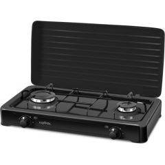 Luxpol K02SC 2-burner gas cooker (black)