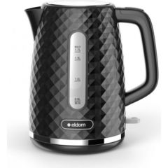 C280C ELDOM Kettle ELLI, capacity 1.7 l, power 2200 W, black, strix, black