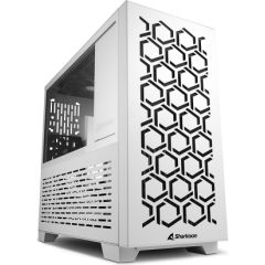 Sharkoon MS-Y1000, gaming tower case (white, tempered glass side panel)