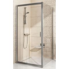 Ravak dušas siena BLPS, 900 mm, h=1900, satīns/caurspīdīgs stikls