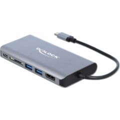 DeLOCK USB-C docking station 4K - HDMI / DP / USB 3.0 / SD / LAN / PD 3.0