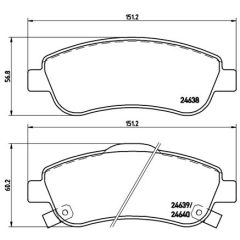 BREMŽU UZLIKAS BREMBO P 28 045 ADH24275 FDB4228