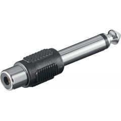 goobay Adapter Jack 6,35->Cinch blue - Jack 6,35 mm-plug (2-Pin, Mono) Dažādi vadi