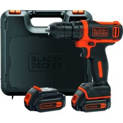 Black&Decker BDCDD12KB cordless screw driller + case + 2 Batteries 1.5Ah