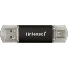 Intenso Twist Line 128 GB, USB stick (anthracite/transparent, USB-A 3.2 Gen 1, USB-C 3.2 Gen 1)