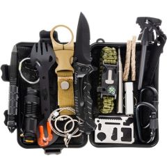 Fusion Survival komplekts 32 in 1 | termo sega | nazis | LED gaisma | karabīne Jaunumi -Dārzam